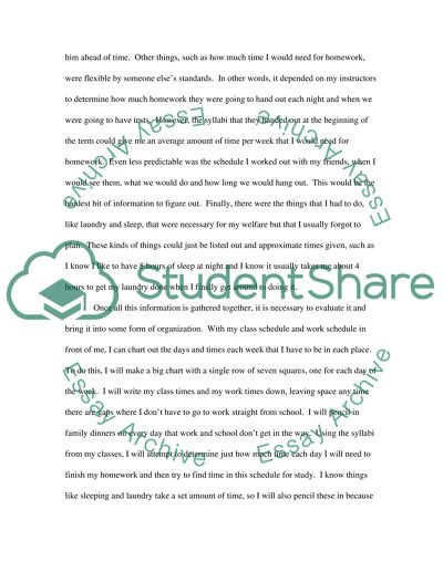 Improving Time Management