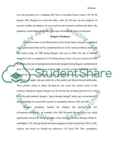 Ronald Reagans Presidency