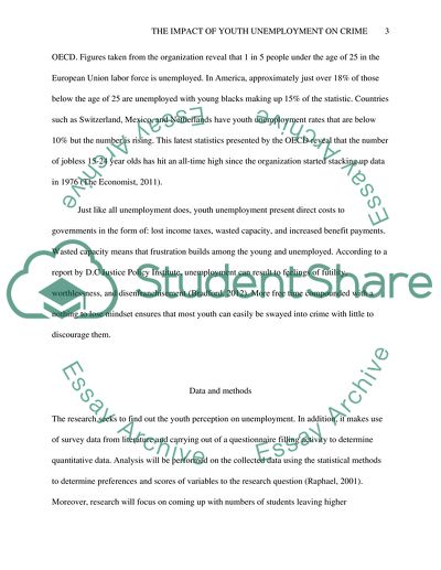 The Impact of Youth Unemployment on Crime