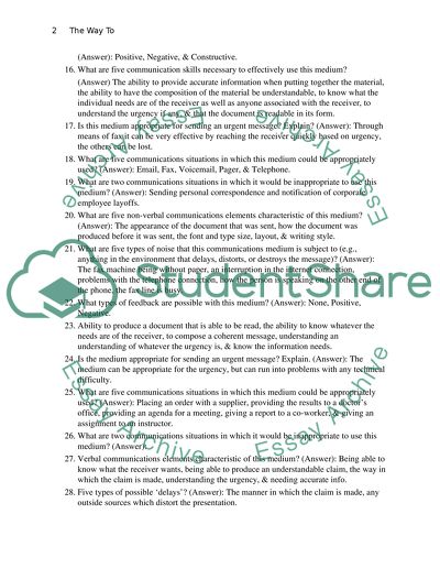 Communication Media Analysis