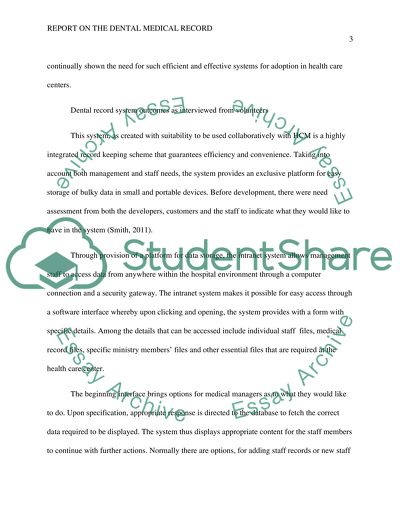 Conducting the Dental Medical Record