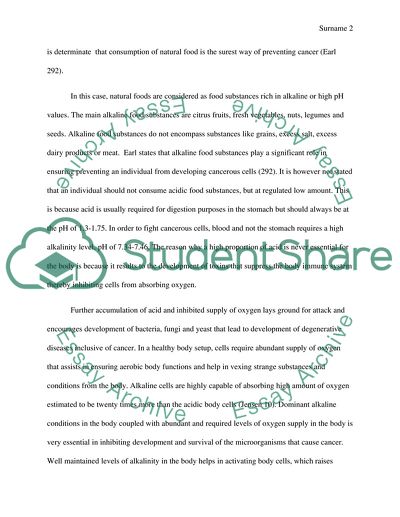 Can Alkaline Diet Treat Cancer