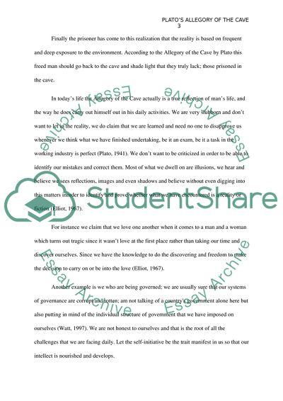 Platos Allegory of the Cave