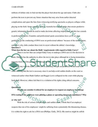 Chicago Bulls and DNA Testing