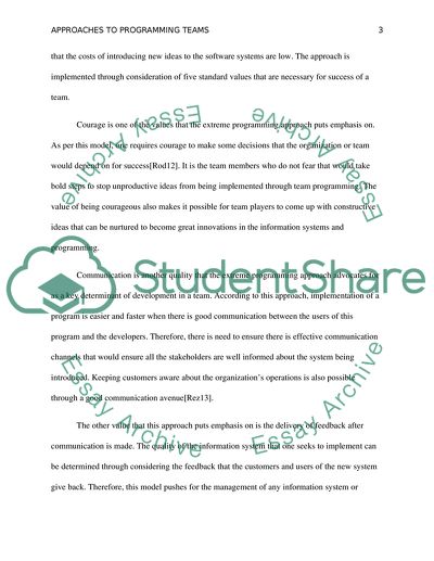 Approaching to Programming Team