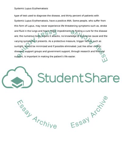 Systemic Lupus Erythematosis