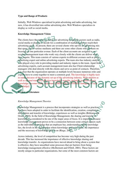 Information and knowledge management for managers