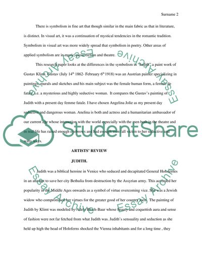 Symbolism and Femme Fatale as a Theme