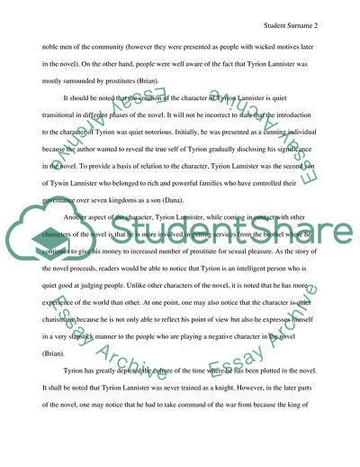 Tyrion Lannister From a Song of Ice and Fire