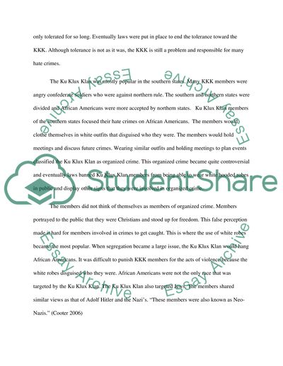 Short Paper on the KKK