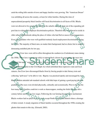 Social Situation of Blacks 40 years following the Civil Rights Act