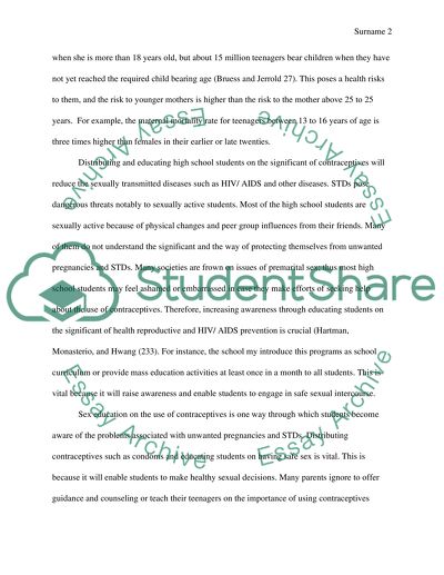 Educating High School Students About The Importance Of Contraceptives