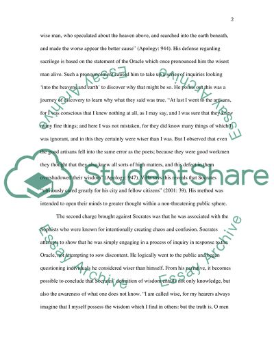 Research paper The Apology of Socrates