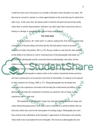 Relationship Between Photography and Reality