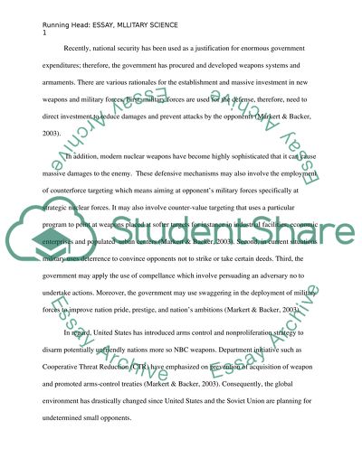Military Science: International Defense Profile