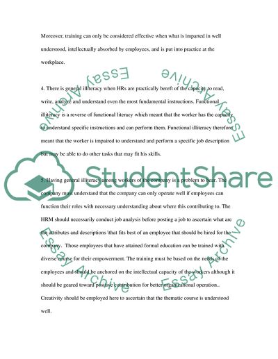 Analysis of The Capability Building of Employees