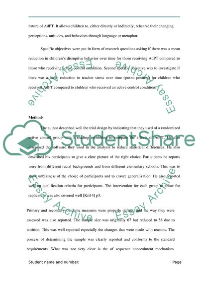 Evaluation of a Published Clinical Trial