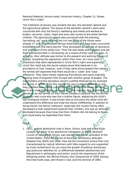 The South Was Very Attached to Slavery Institution