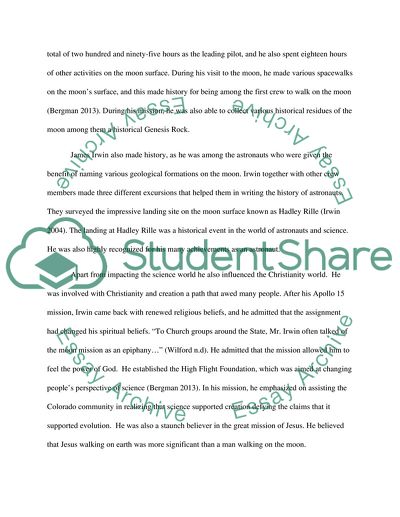 James Irwin and the history of Colorado