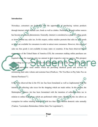 There Should Not Be State Sales Taxes Assessed on Internet Purchases