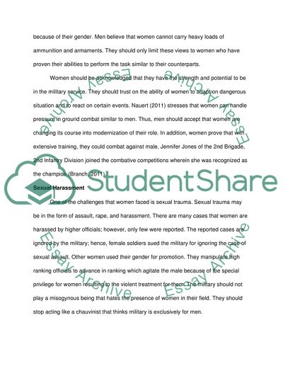 Business Challenges for Women in the US Military