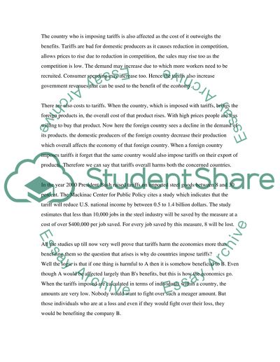 How Do Tariffs Affect Different Sectors of an Economy