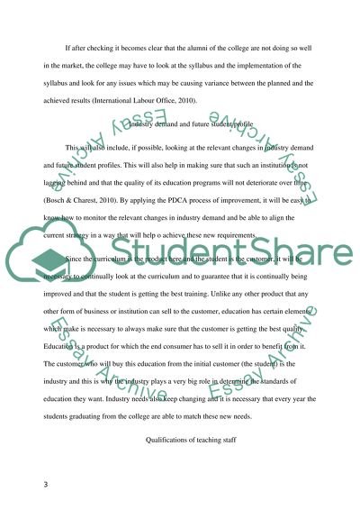 Integrated Quality Assurance Principles in the Teaching-Learning Environment