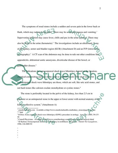 Extracorporeal Shock Wave Lithotripsy
