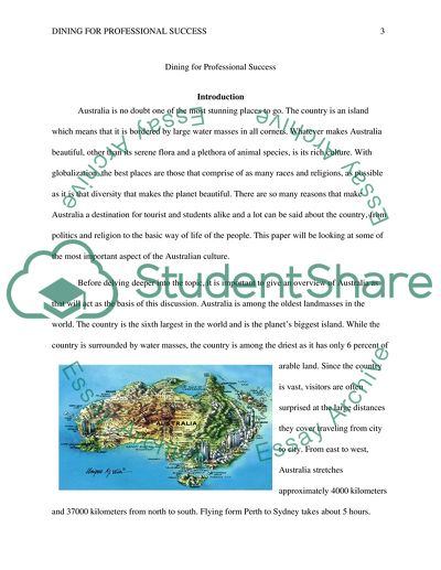 The Important Aspects of the Australian Culture