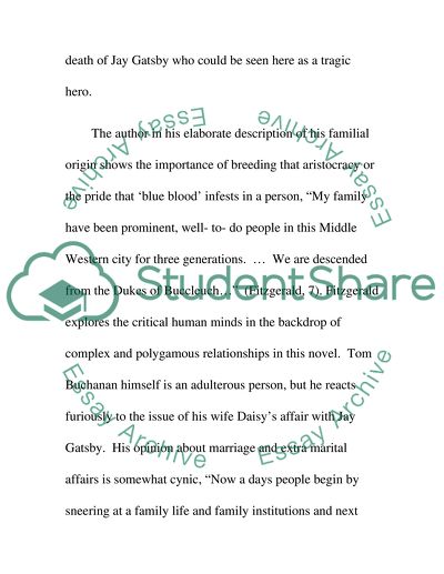 The Epoch of Dream: The Great Gatsby