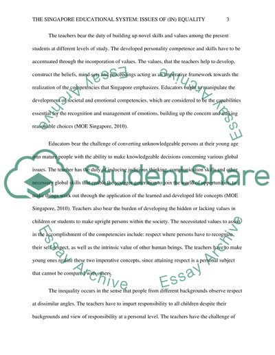 Analysis and Overview of the Education System in Singapore