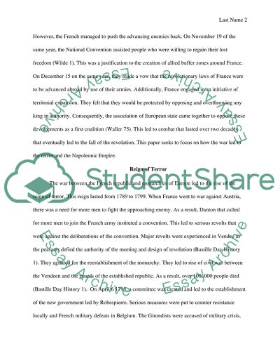 The Wars between the French Republic and the Monarchies of Europe and the Napoleonic Empire