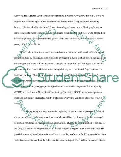 Civil Rights of African Americans