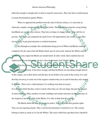 African American philosophy