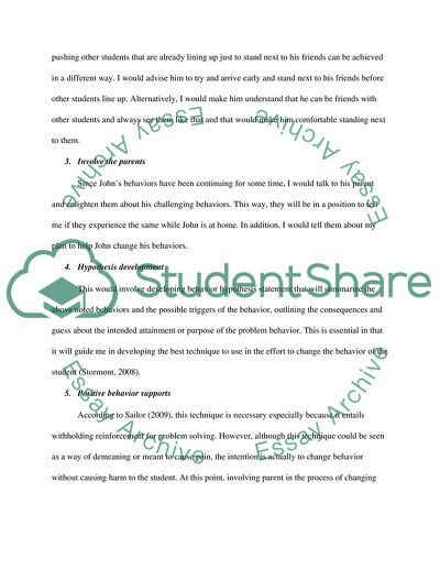 Building Positive Behavior Support Systems in Schools