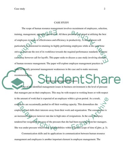 Employee management practices