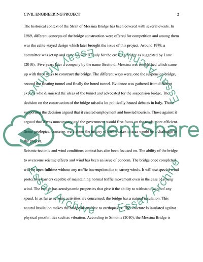 The Strait of Messina Bridge Project