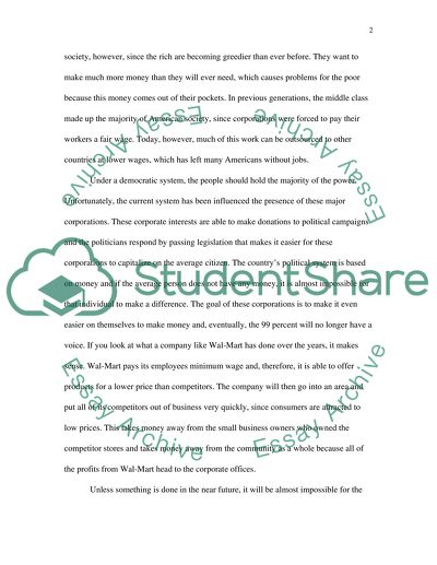 The Sole Purpose of The One Percent