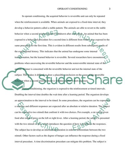 B.F. Skinner and Operant Conditioning