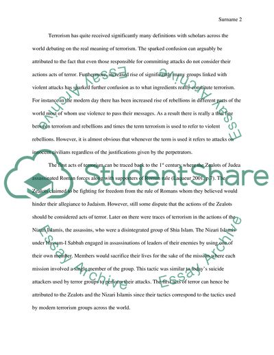 The History of Global Terrorism