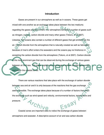 Air and Sea Carbon Dioxide Exchange in Coastal Zones