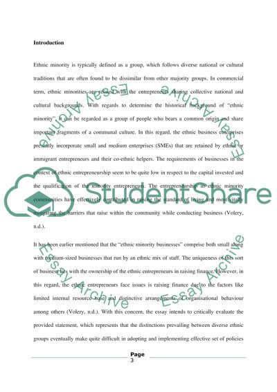 Ethnic Minority Businesses