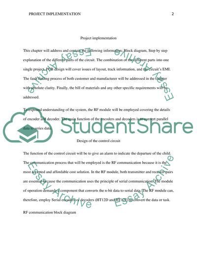 Control Circuit Project Implementation