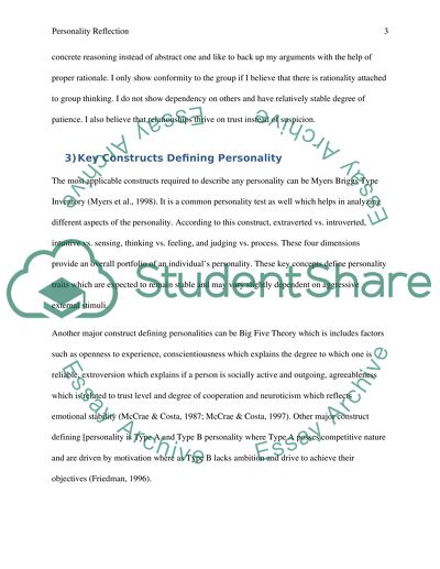 Key Personality Features