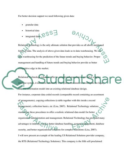 Bounds of Relational Technology in the United States