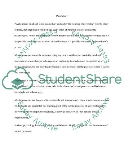 Introduction to Psychology