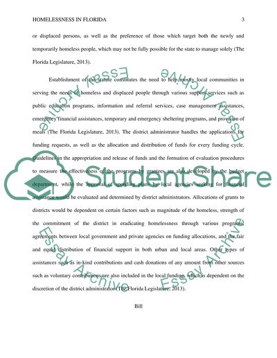 Advocacy against the Increase of Homelessness