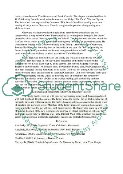 Luciano/Genovese Family