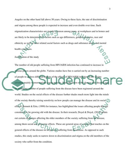 Stigma and Discrimination of Living with HIV in Middle-Aged People