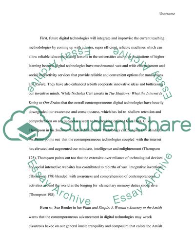 The Future of Digital Technologies in Teaching Career